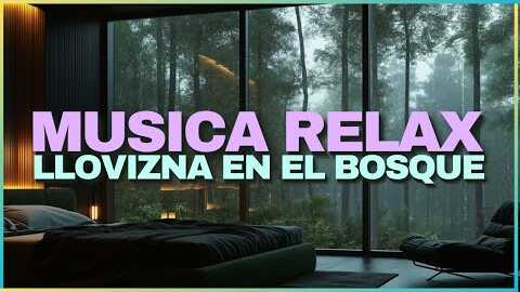 Música Relajante y llovizna en el Bosque | Descansa mejor, quita el estrés y la ansiedad